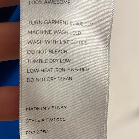 Figs scrubs top blue v neck short‎ sleeve women large - Picture 6 of 6